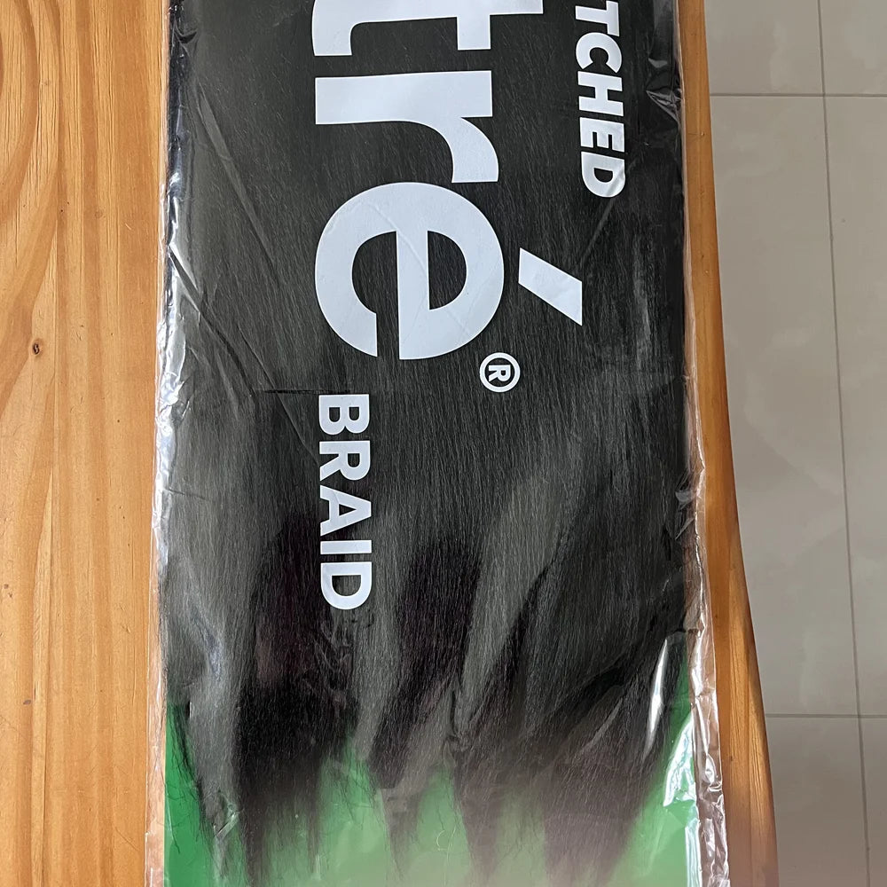 30inch Synthetic prestretched braiding hair - 4x braid all kanekalon flame retardant synthetic braid for box braids and twists