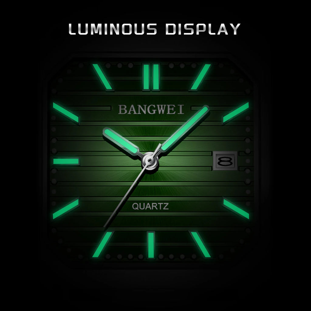 BANGWEI Women's wristwatch casual fashion luxury quartz Ladies clock luminous calendar vintage elegant Watch women montre femme