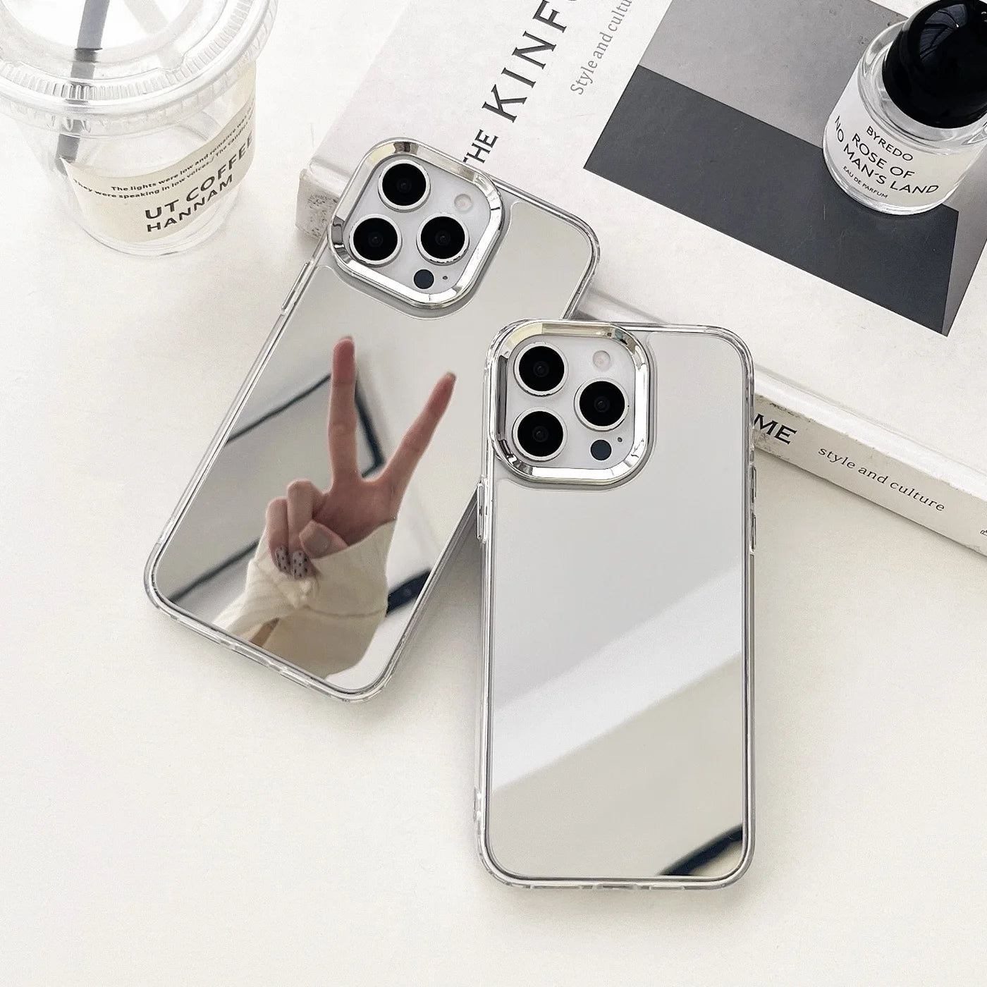 Luxury Plating Make Up Mirror Phone Case For iPhone 17 16 15 14 13 12 11 Pro Max XR X XS Hard Acrylic Shockproof Bumber Cover