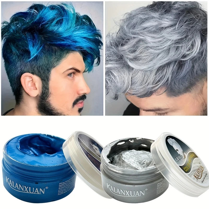 9-Color Temporary Hair Color Wax &Hair Styling Paste,Disposable Colorful Hair Dye Cream for Unisex Adult for Hair Coloring Style