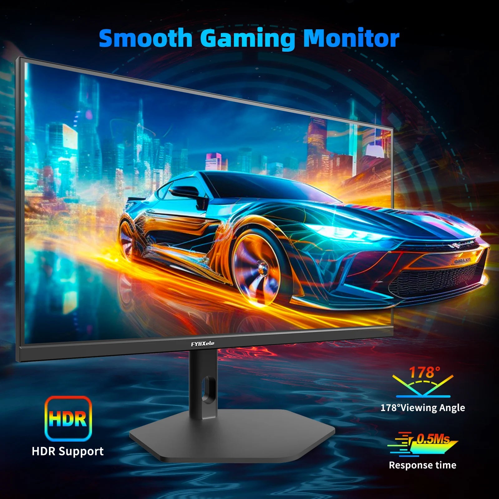 FYHXele 27" 1080p Fast IPS Esports Monitor — 380Hz* | 0.5ms GTG | FreeSync | HDR | Pivot Stand