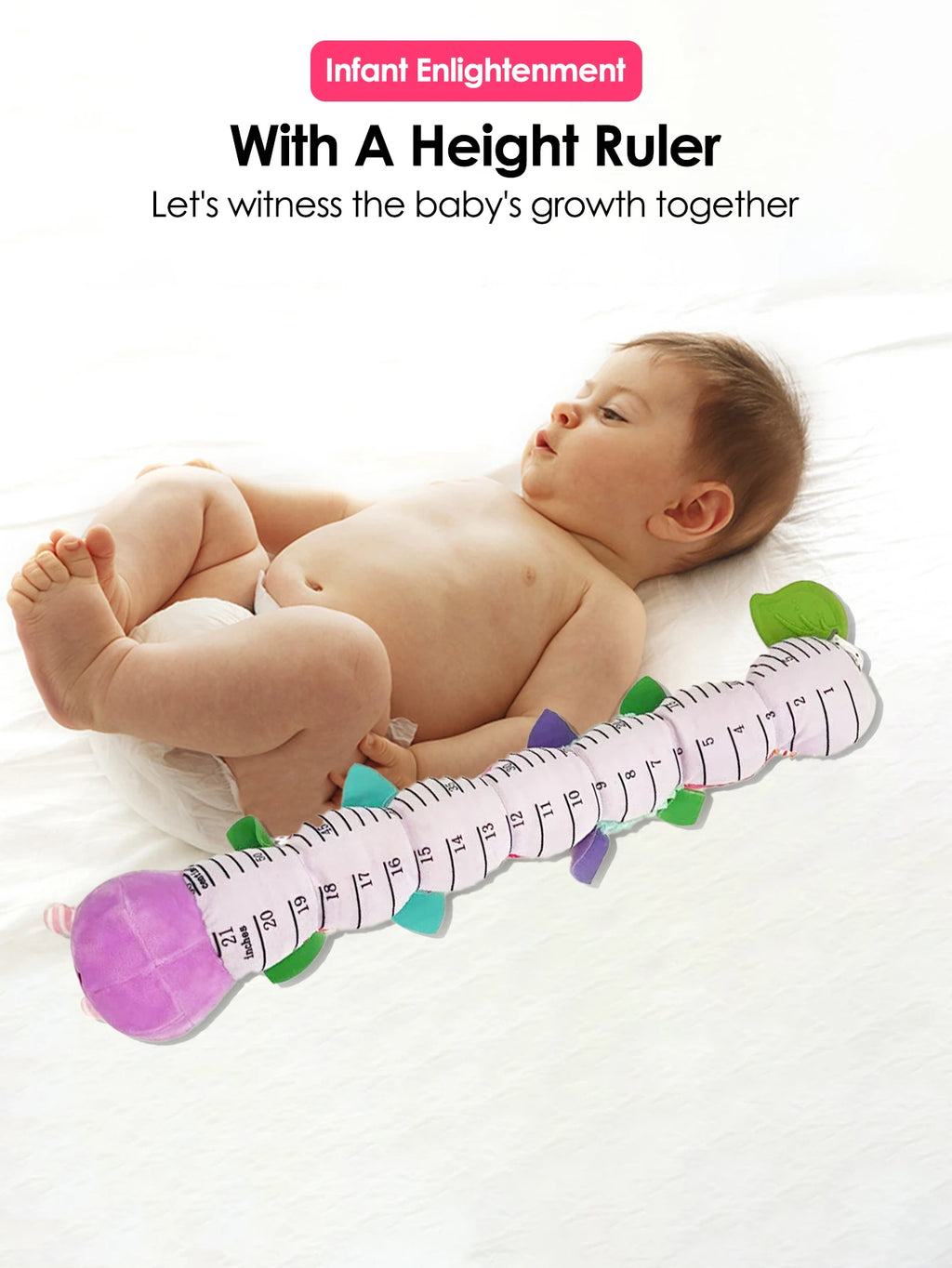 1pcs Soft Giraffe Animal Handbells Rattles Plush Infant Toddler Car Bed Hanging Toy Baby Early Education Development Handle Toys