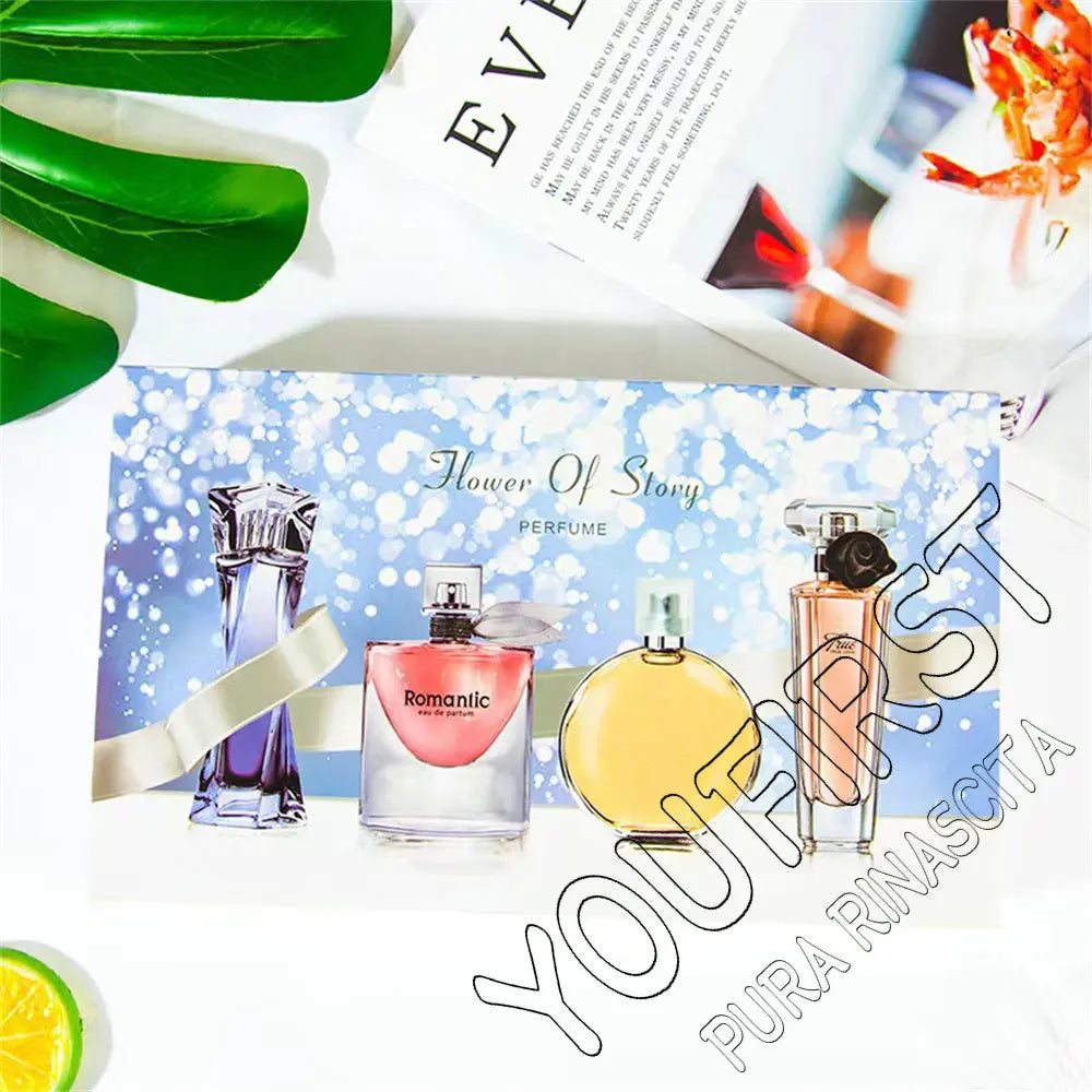 High Quality Perfume Women 95ml Brand Pheromone Perfumes De Mujer Gift Box 4pcs Set Floral Scent Fresh Natural Parfum Pour Femme