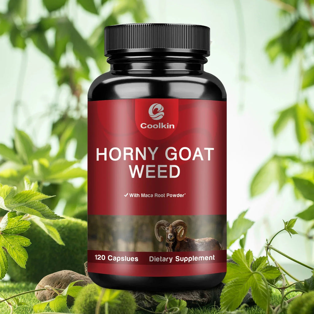 Airboy Horny Goat Weed Capsules – With Tongkat Ali, Maca & L-Arginine | Boosts Energy, Stamina & Male Performance (120 Capsules)