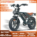 DEEPOWER S7Pro Off-Road Electric Bike — 48V 60Ah LG Battery, 1500W, 20x4 Fat Tires