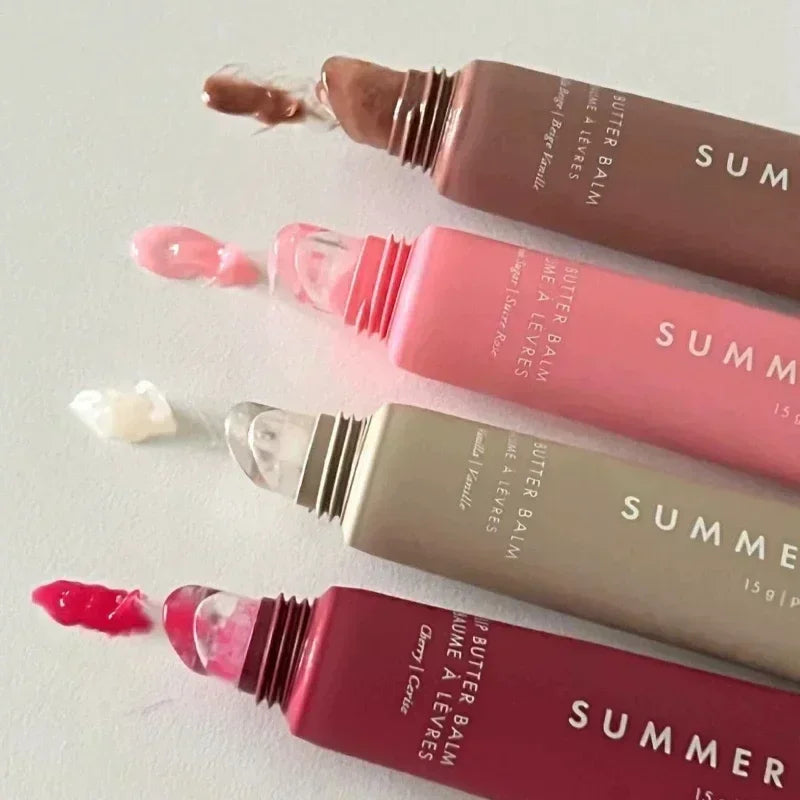 Summer Fridays Lip Balm Gloss — Moisturizing Mirror-Shine Lip Oil (Vanilla • Pink Sugar • Coffee Cake • Clear)