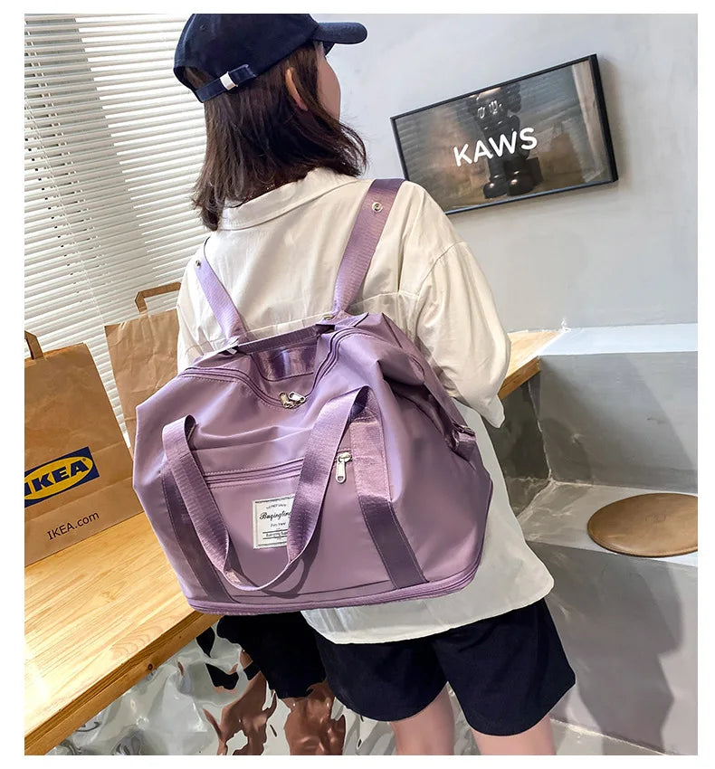 Large Capacity Expanding Double back Travel Bags Luggage Organizer Bag Handbag Waterproof Foldable Travel Clothes Storage Bag