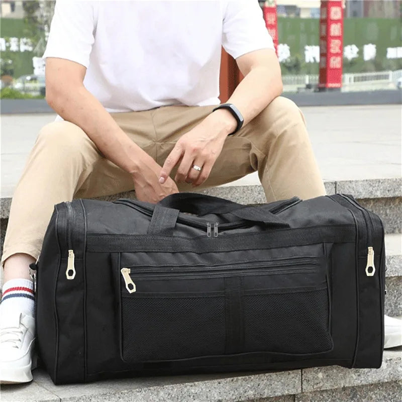 Travel Bag Large Capacity Handbag Portable Outdoor Carry Luggage Convenient Practical Male's Weekend Duffle Bags Random Letters