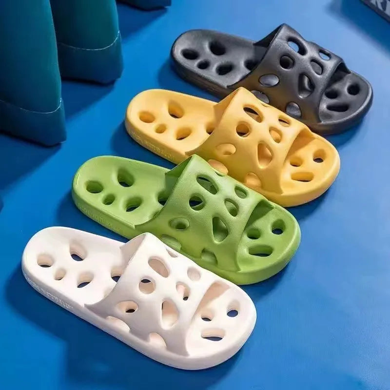 Summer Leaky Slippers Bathroom Bathing Confortable Men Women Couple Home Indoor Non-slip EVA Sandals Slippers Beach Slippers