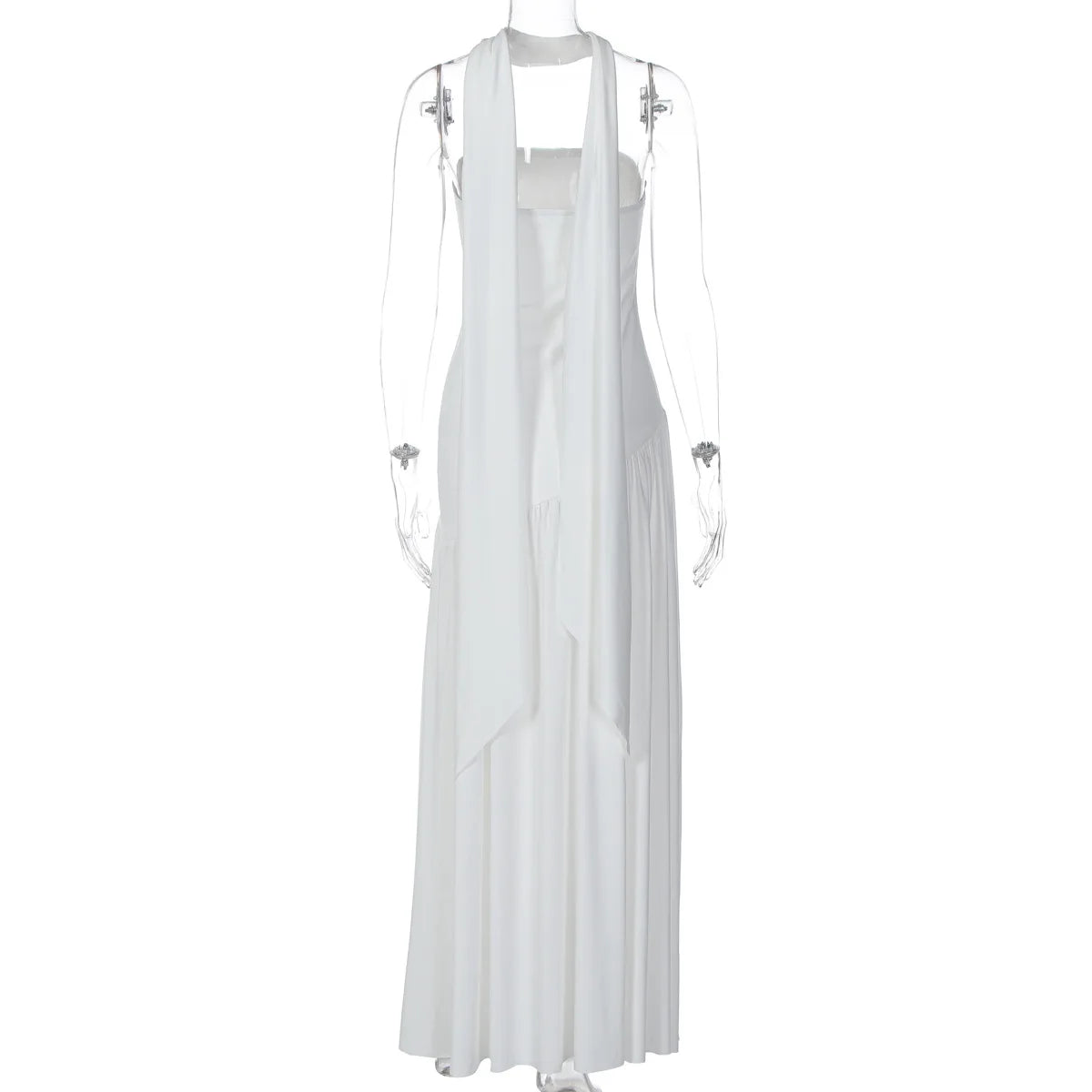 Giyu Sexy Evening Party Dresses Women 2025 Autumn Summer Maxi Long Dress Elegant Strapless Split Backless Pleated Dress