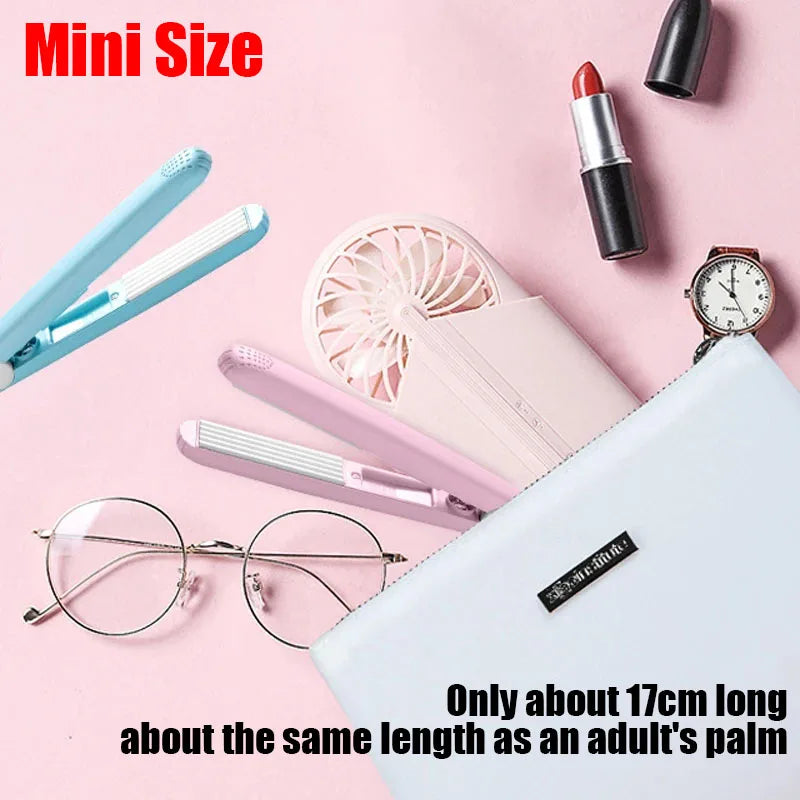 2024 Best Sell Mini Hair Curler Fluffy Splint Flat Iron Curling Corrugated Plate Pro Electric Hair Crimper For All Hair Lengths