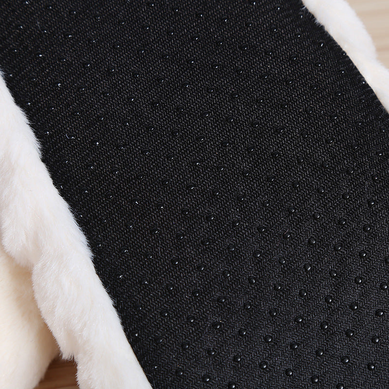 Winter Warm Slipper Womens Home Plush Soft Fluffy Cute Funny Indoor House Female Non Slip Ladies Floor Shoes Heart Love Grip