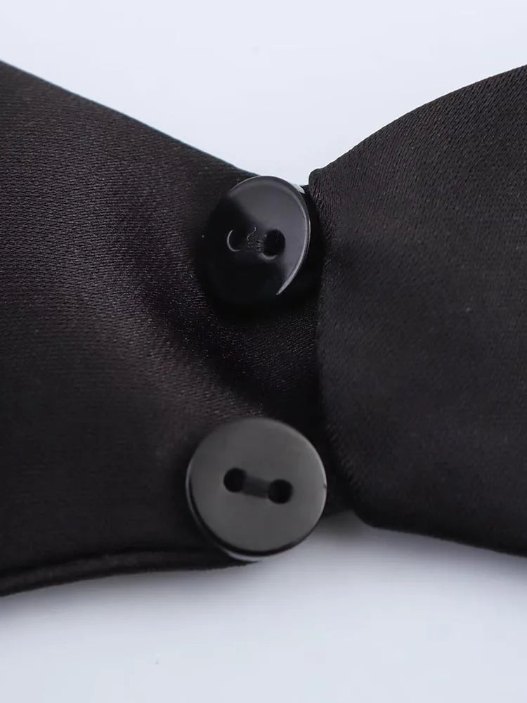 2025 Women Summer Halter Mini Dress Fashion Sexy Satin Backless Solid Female Elegant Street Party Dresses Clothing