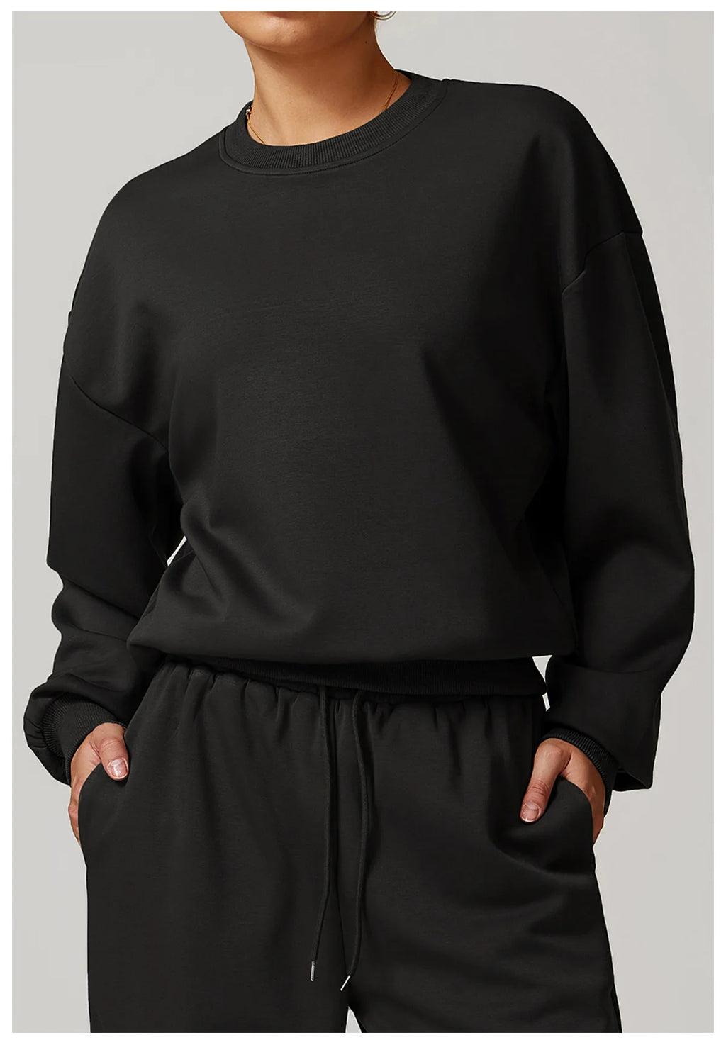 Women’s Classic Crewneck Sweatshirt – Loose Fit Pullover