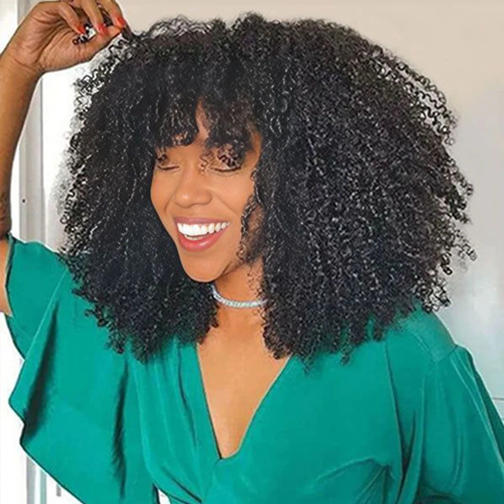 Raw Indian Afro Kinky Curly Human Hair Bundles 4B 4C Natural Virgin Curly 100% Soft Human Hair Weave Bundle Hair Extension Weft