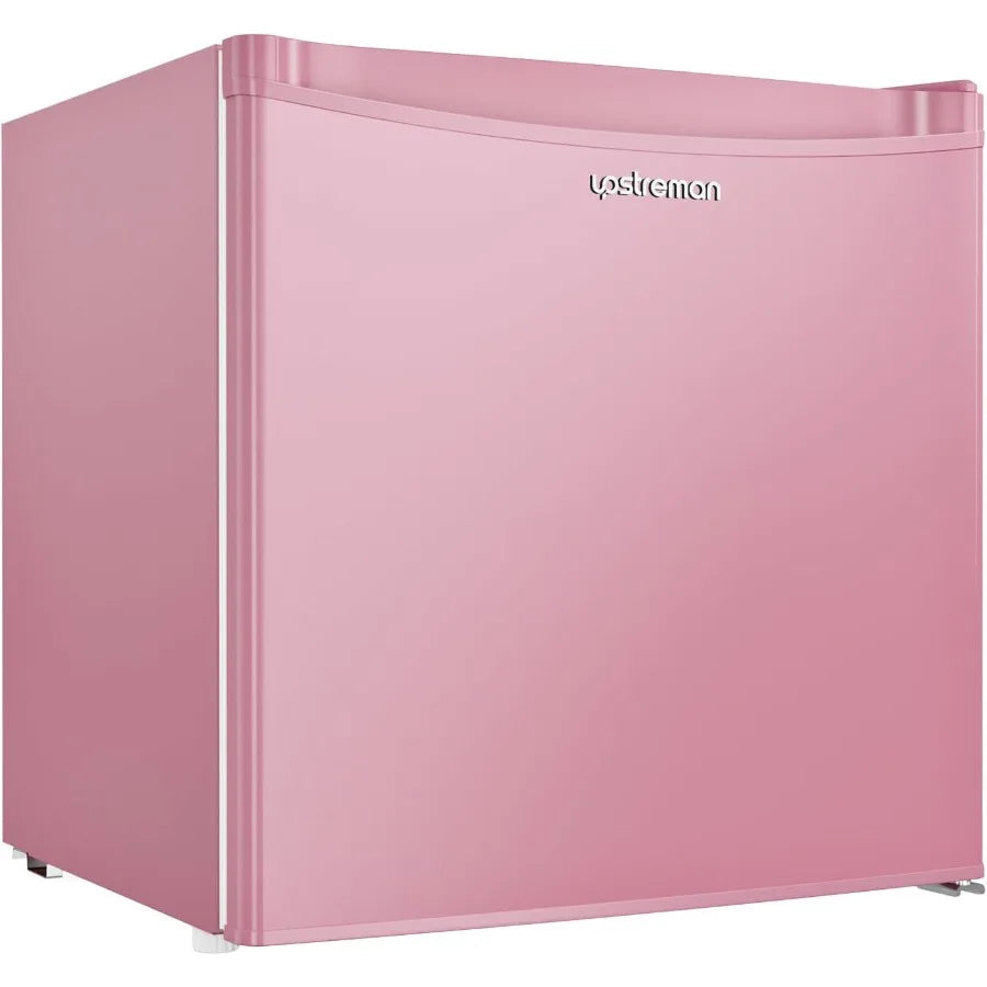 1.7 Cu.ft Mini Fridge with Freezer for Dorm Office Bedroom Adjustable Thermostat Energy Saving Low Noise Compact Single Door Re