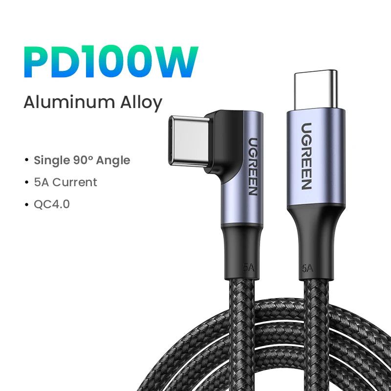 UGREEN USB Cable PD100W USB C to Type C Fast Charger Cable for Xiaomi Samsung MacBook iPad 5A Mobile Phone Cord USB Cable Type C
