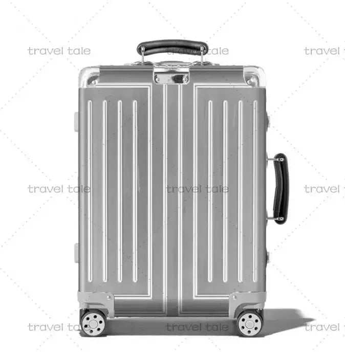 Carrylove 20"26"30 Inch Big Aluminum Trolley Suitcase Trunk Metallic Large Rolling Luggage Bag On Wheels