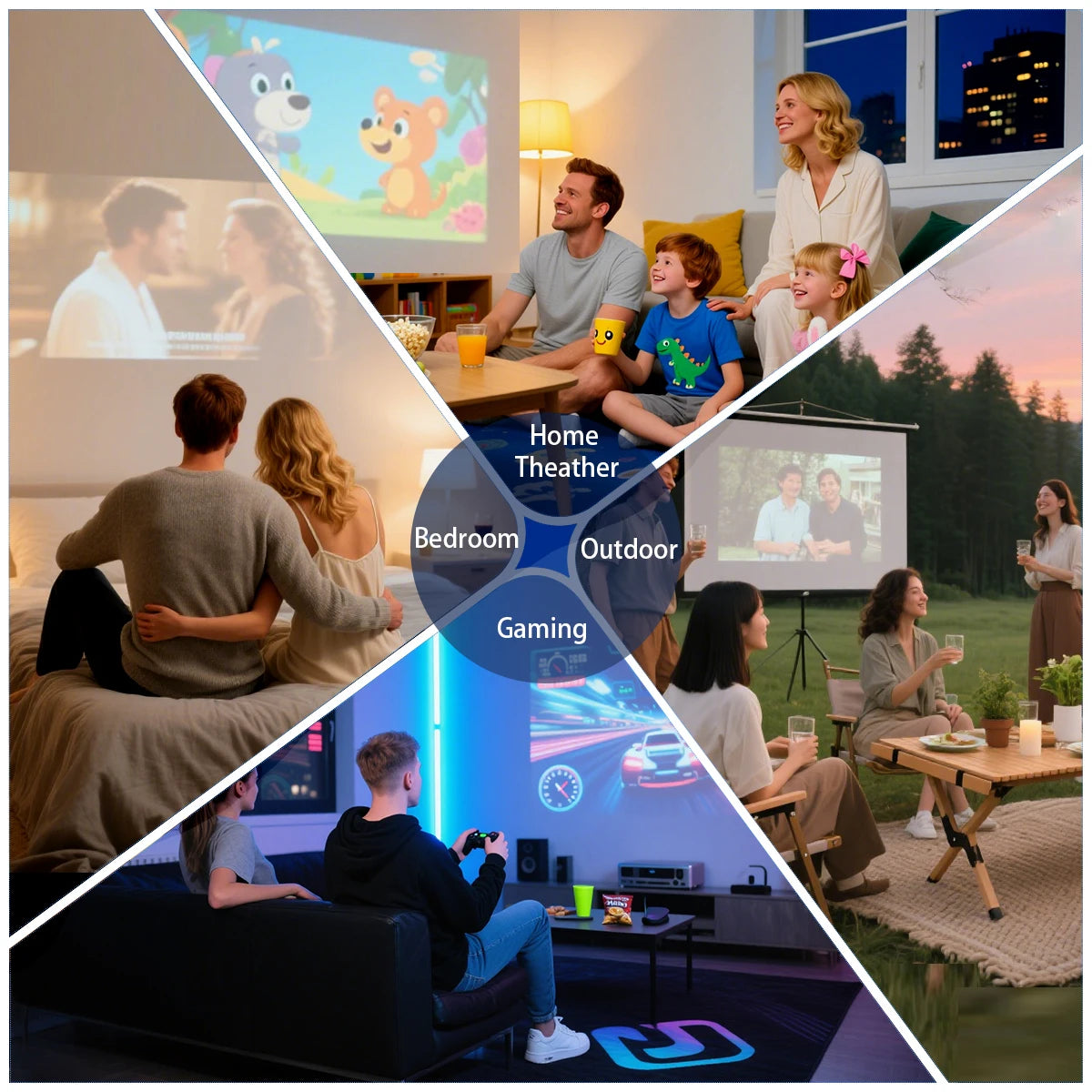 Xnano HA109 Smart HD Portable Projector (Android 11)