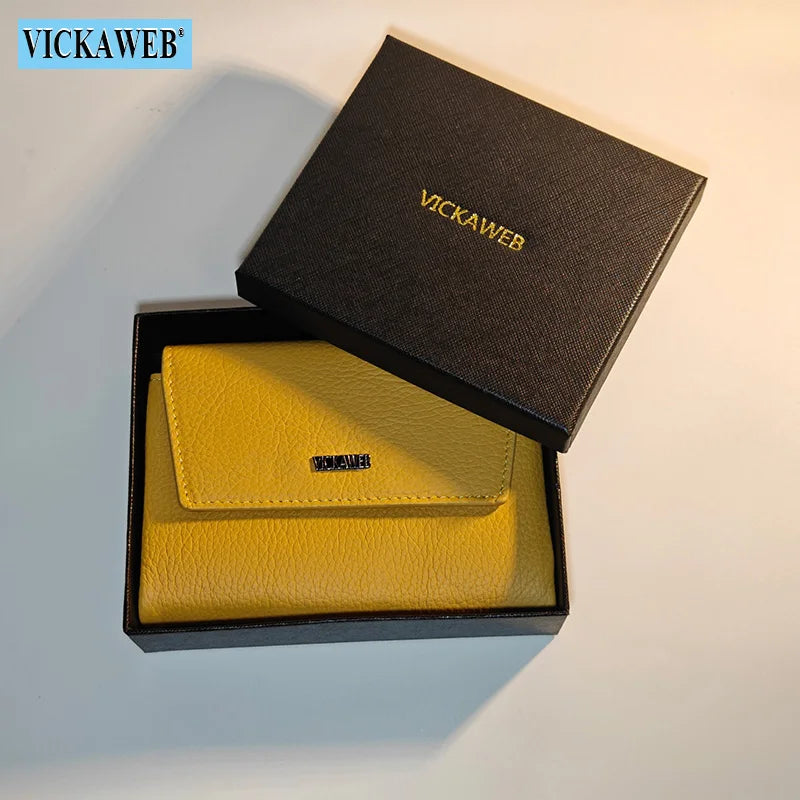 VICKAWEB Magnetic Wallet Women Short Genuine Leather Wallets Fashion Alligator Hasp Wallet Female Small Woman Wallets And Purses