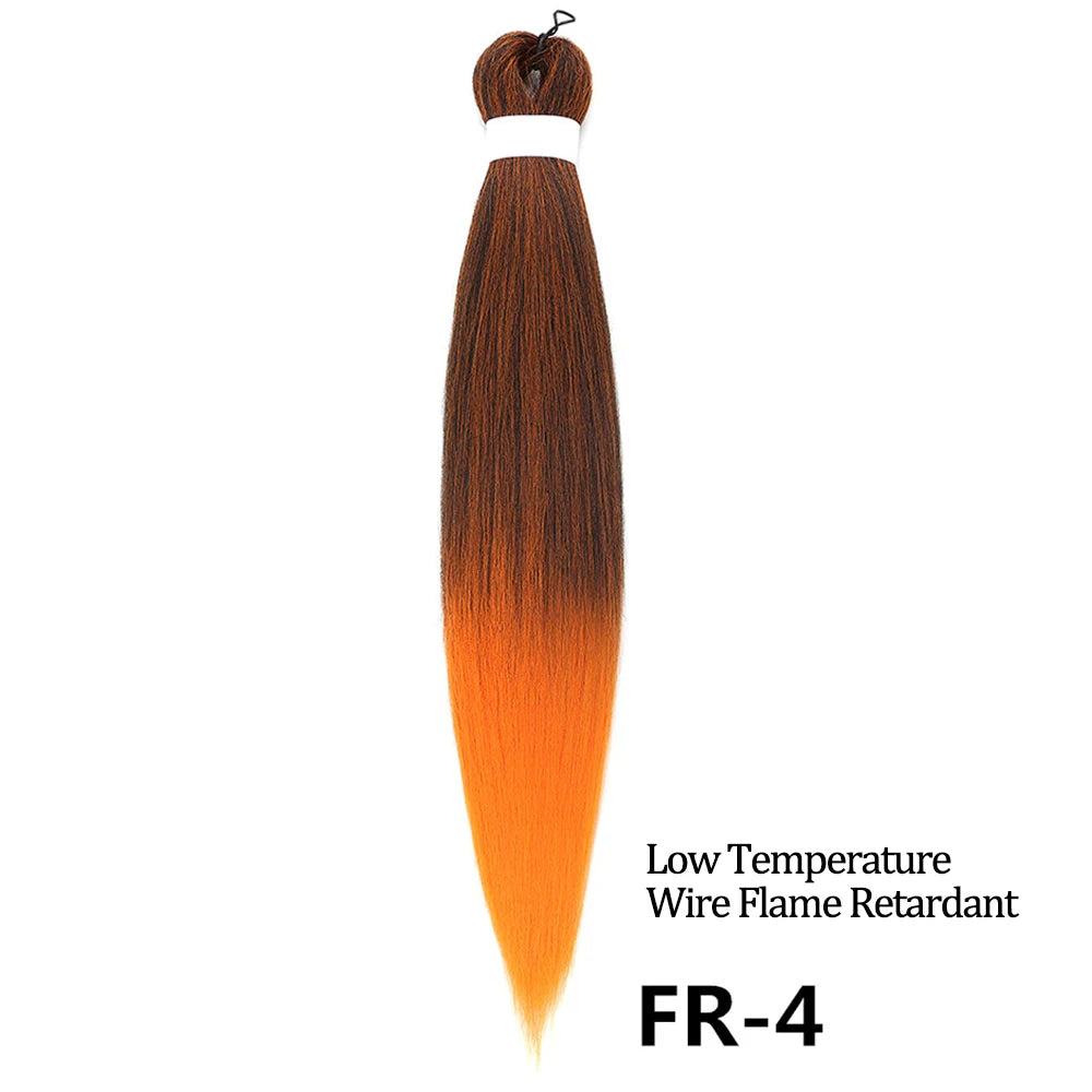 Chorliss Pre-Stretched Jumbo Braids — 24"/26" Synthetic Yaki Ombre (80–90 g, 105 Colors)