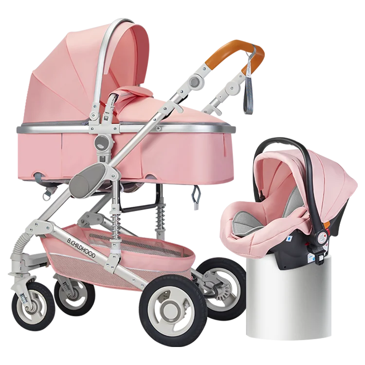 Warm House Portable Baby Stroller | High-Landscape Aluminum Frame Pram
