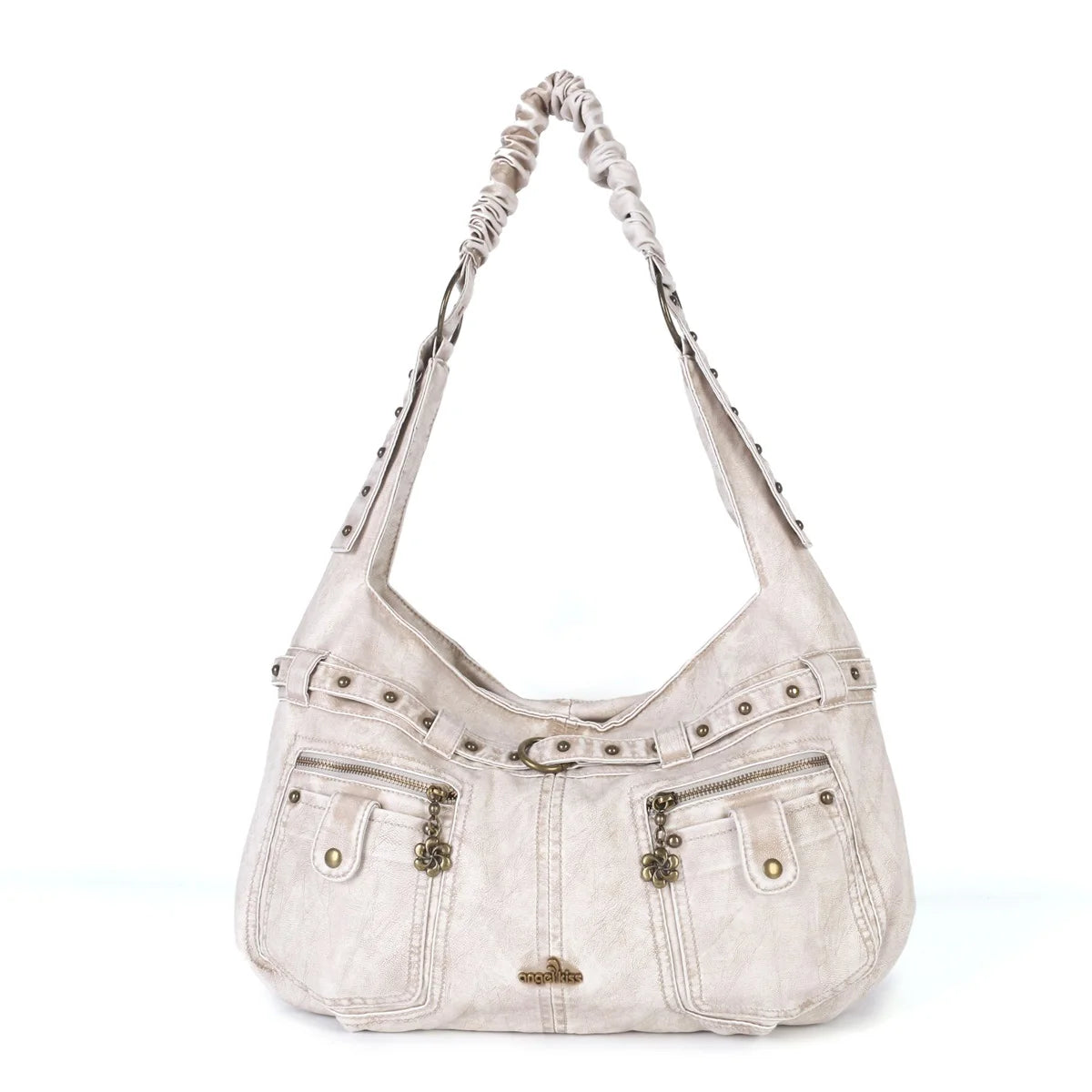 Bag Women Handbags Satchel Top-handle Soft PU Shoulder Bag Fashion Vintage Pack Multi-pockets Dinner Hobos Bag Wellet