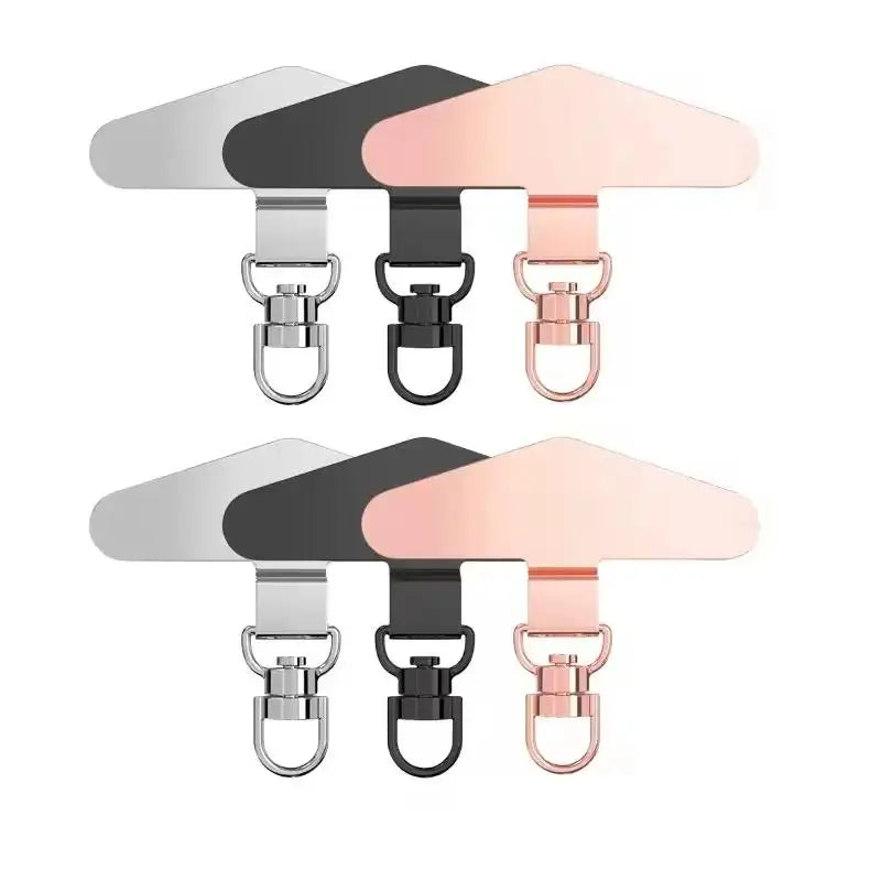 360° Rotation Metal Steel Phone Tether Tab Cell Phone Lanyard DY Patch Gasket Universal Cellphone Lanyard Safety Connecter Piece