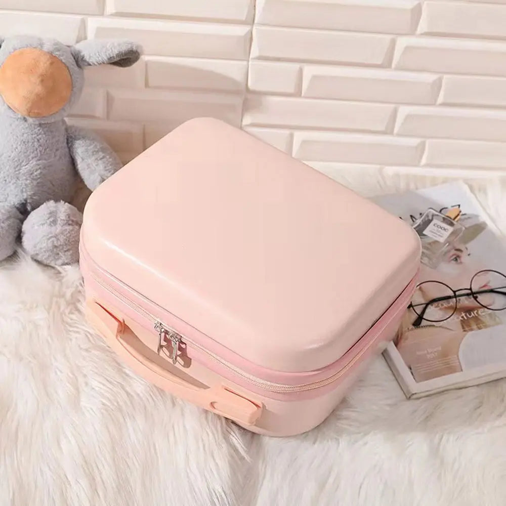 14 Inches Mini Women Carry On Suitcase Short Trip Travel Luggage Make Up Travel Bags