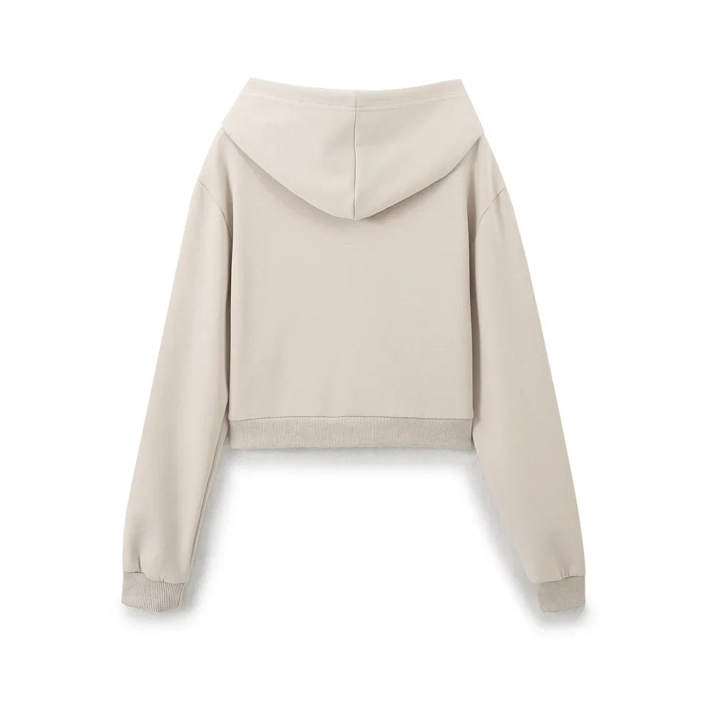 Women’s Embroidered Sweatshirt & Fleece-Lined Joggers Set – Cozy 2-Piece Sports Outfit (Fall New Arrival)