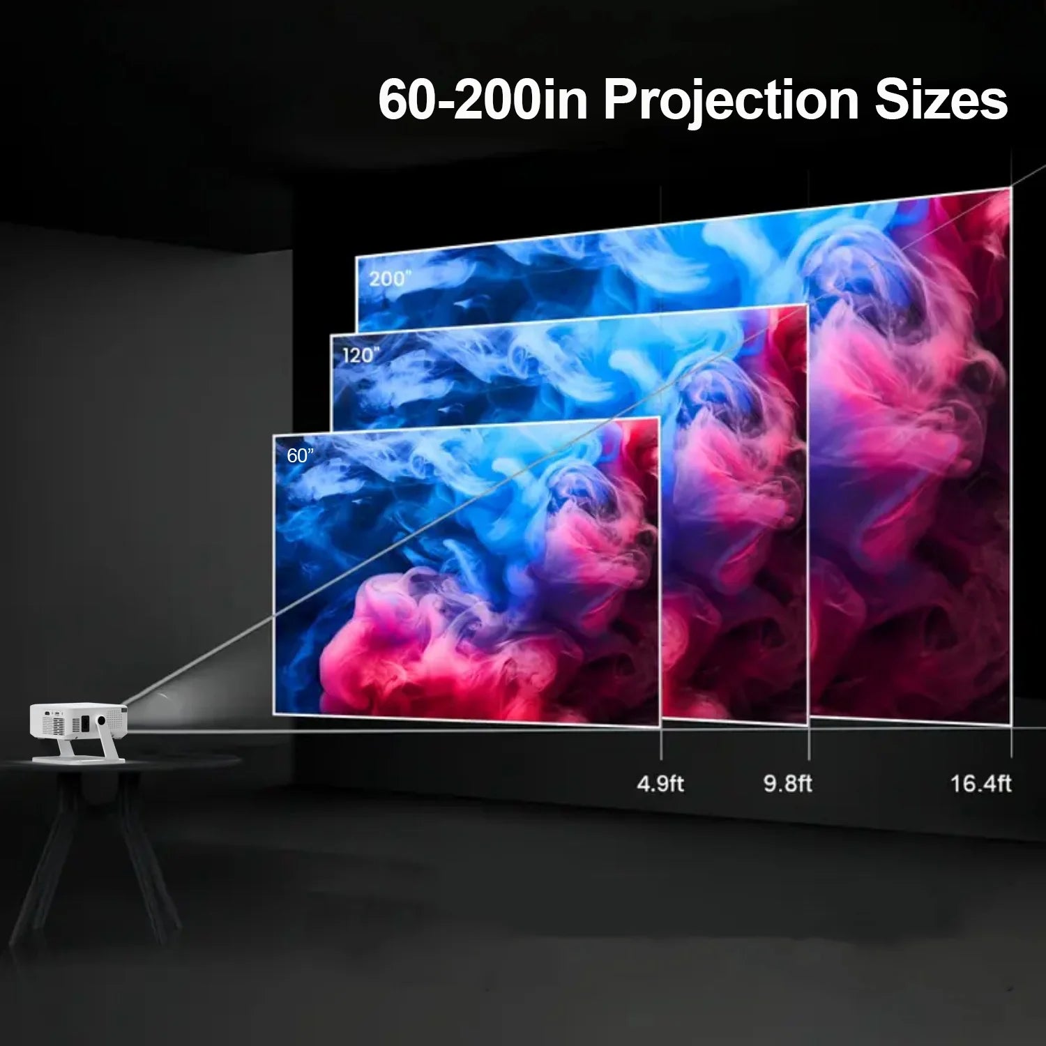 Xnano HA109 Smart HD Portable Projector (Android 11)