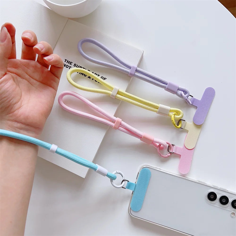 for Mobile Phone Adjustable Short Lanyard Universal Colorful Hand Wrist Strap Rope for Cell Phone Case Accessories