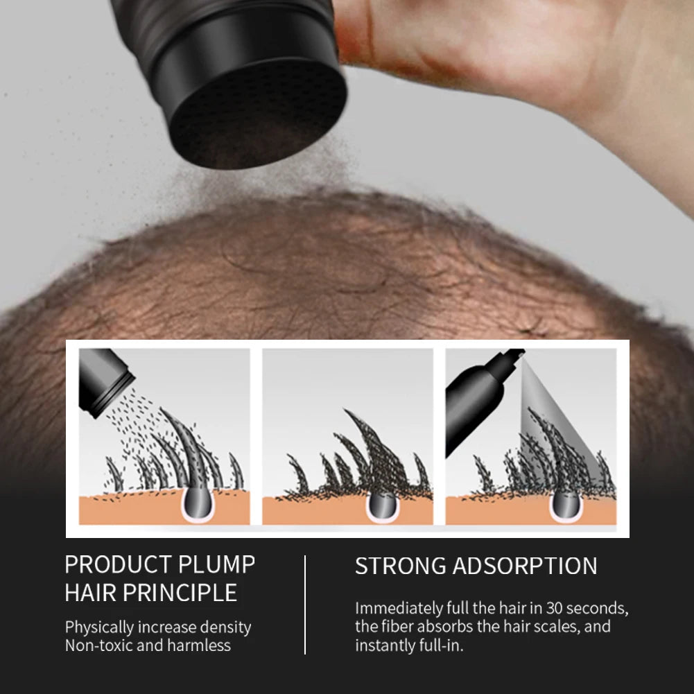 1000g Hair Fiber 10 Color Keratin Hair Building Fiber Powder Hair Fiber Thickening Poudre Instant Hair Growth Treatment For Hair