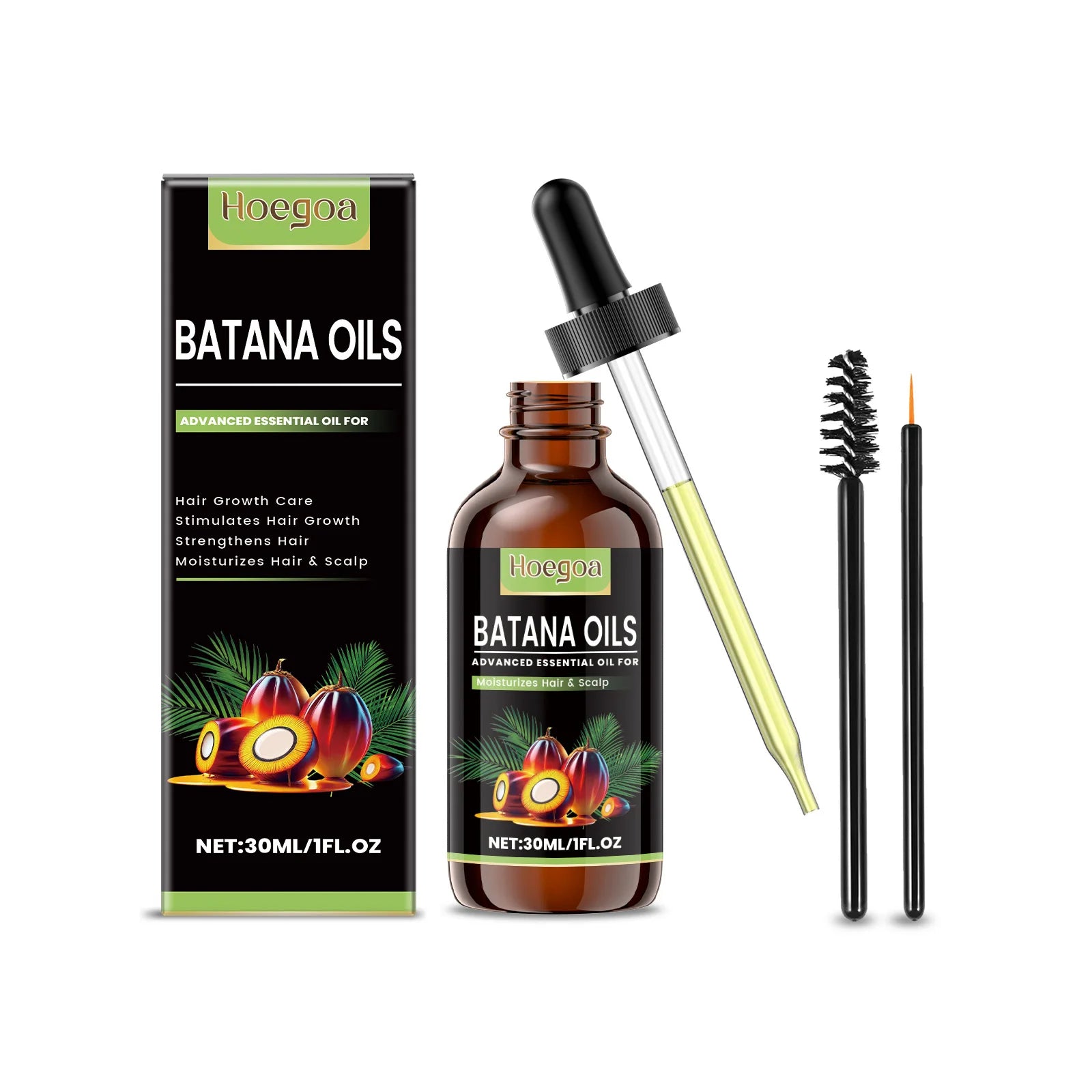 Hoegoa Pure Batana Hair Growth Oil – 30ml Revitalizing & Strengthening Scalp Treatment