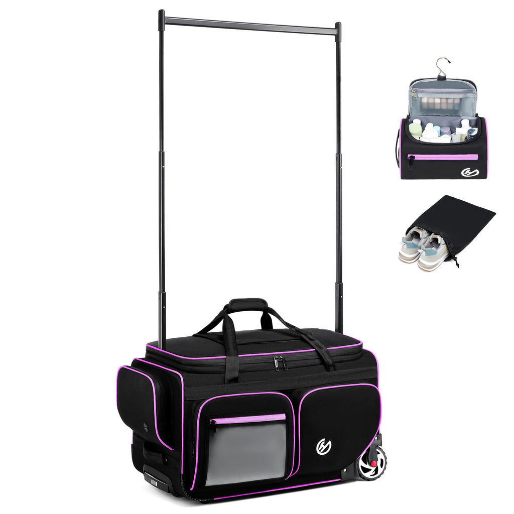 Large-capacity Business Trolley Travel Bag Carry-on Luggage Bag Laptop Bag with Clothes Drying Rack Multi-Functional Travel Case