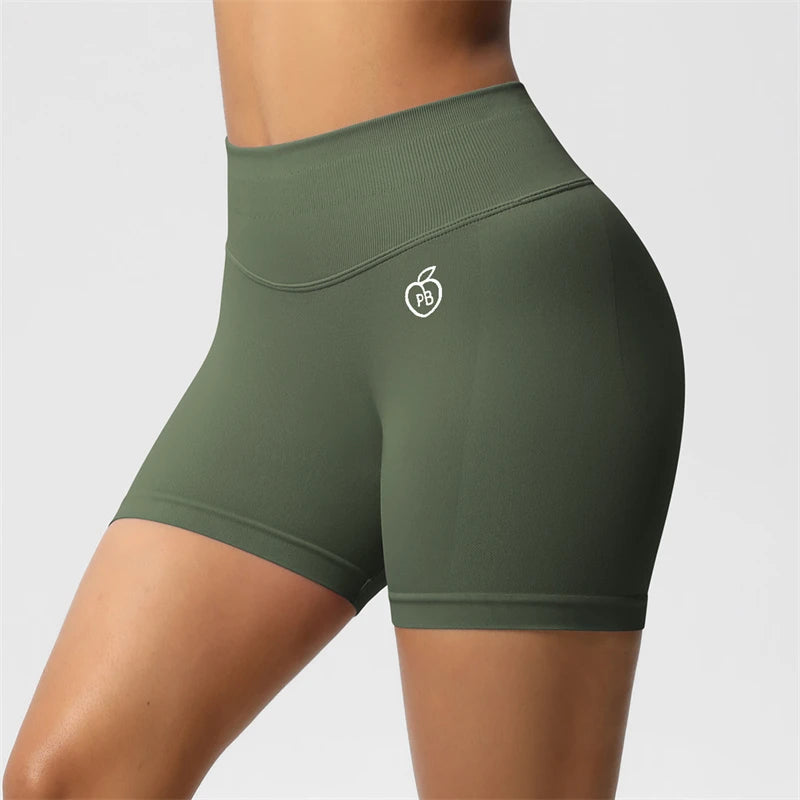 DARC·WOLVES Seamless Booty-Lift Biker Shorts — 3D Shaping Fit, High-Waist Compression for Women’s Workout & Everyday Style