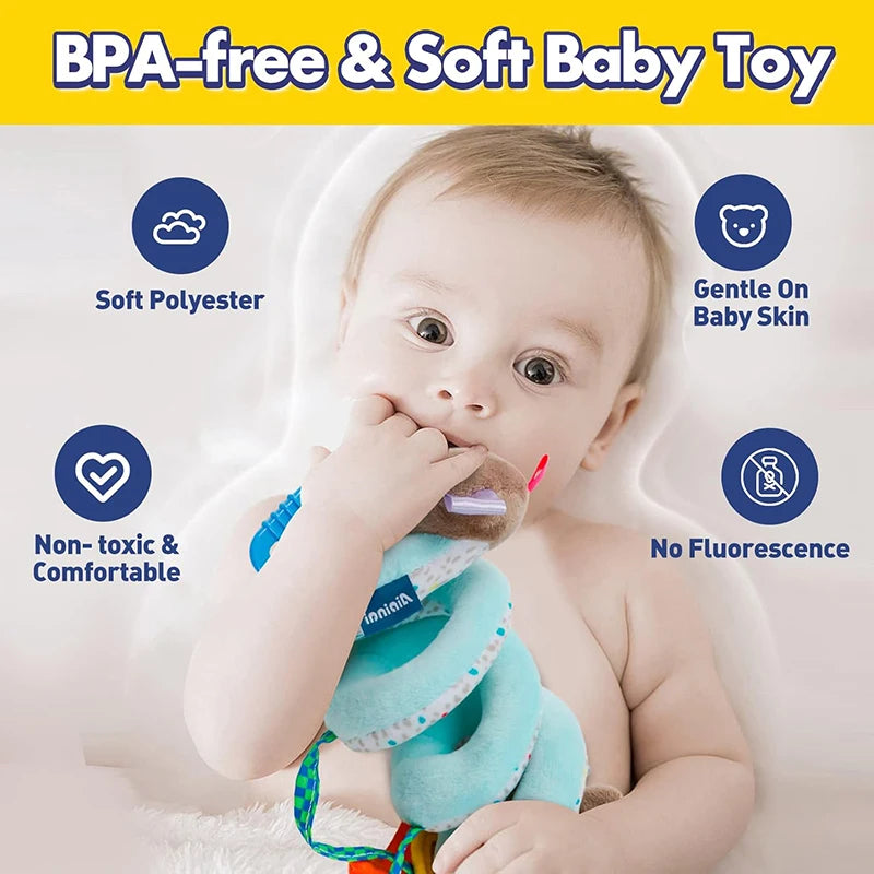 Baby Car Seat Stroller Crib Toys Plush Spiral Activity Stroller Mobile Hanging Toy for Infant Pram Crib Mobile Toy for Newborn