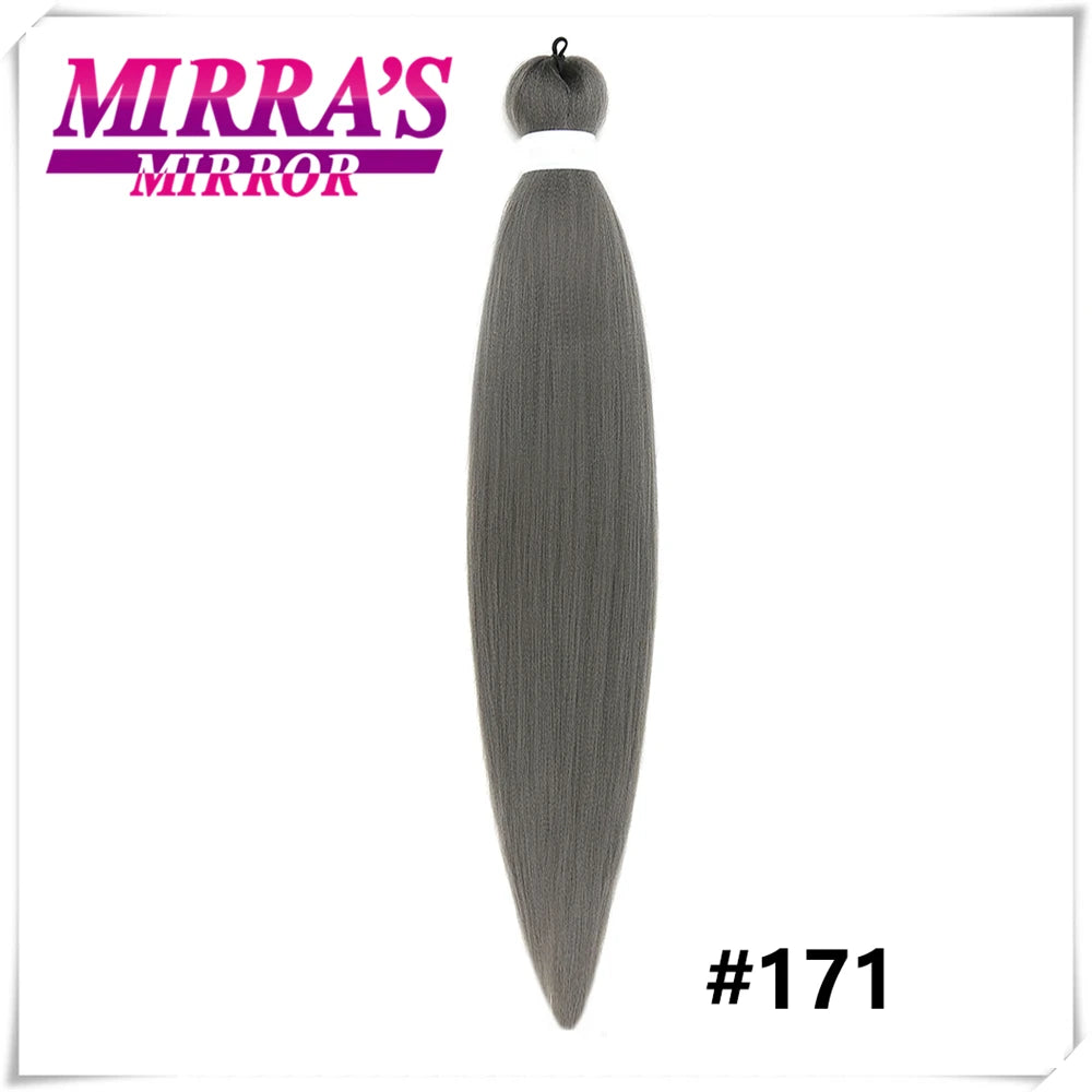 Braiding Hair Pre Stretched Soft Yaki Synthetic Crochet Hair Braid Extension Hot Water Setting Green Pink Orange Yellow Hair