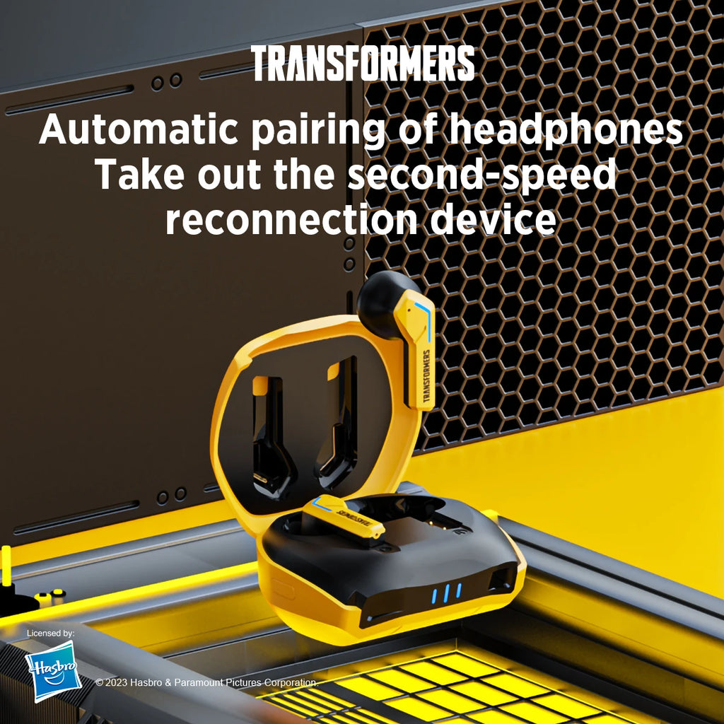 TRANSFORMERS TF-T06 TWS Earbuds — Bluetooth 5.3, Low-Latency, ENC Calls