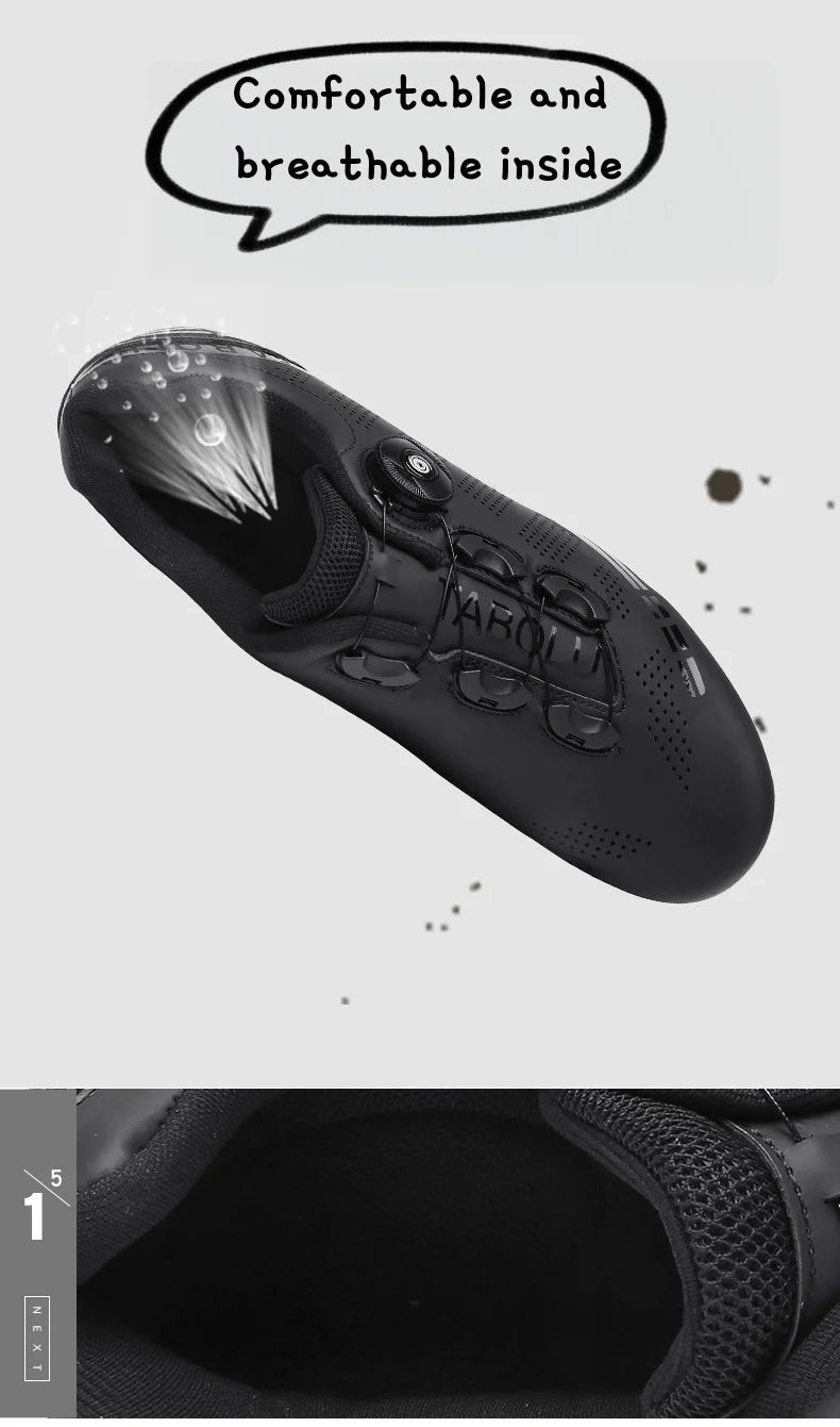 Unisex MTB Mountain Road Bike lock Shoes Breathable Non-slip Wear-resistant Pedal Bicycle Outdoor Competitive Bicycle Equipment