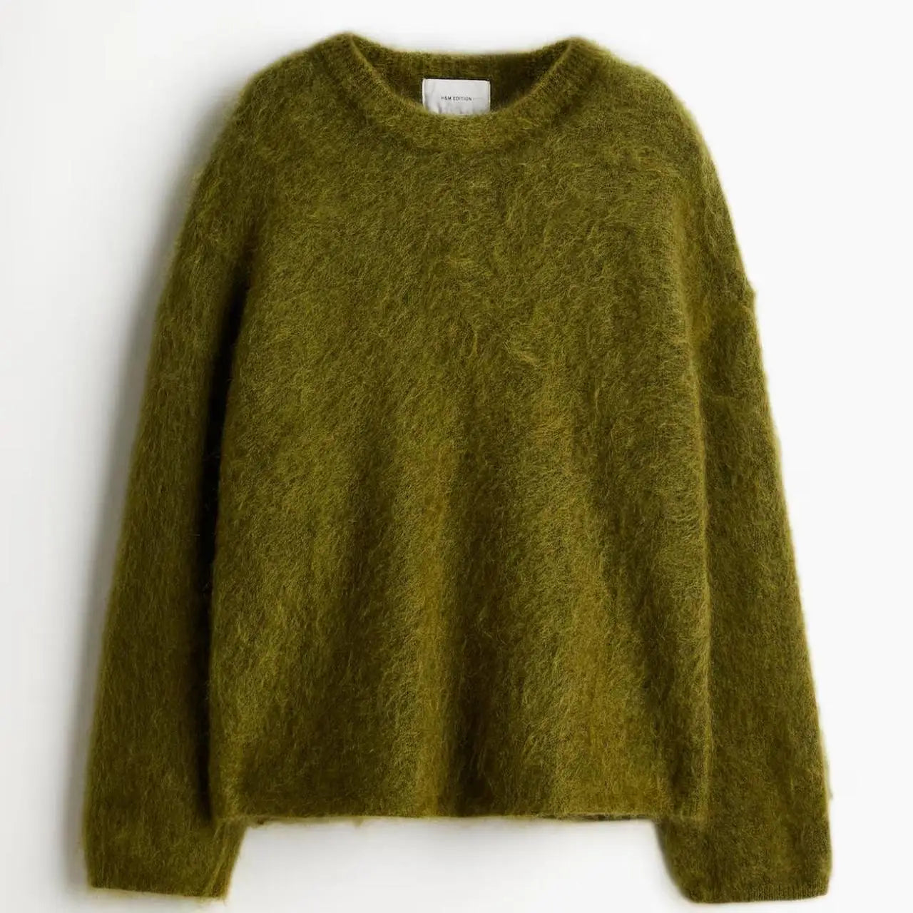 Women’s Oversized Fuzzy Knit Pullover – Solid Color Crewneck Sweater (Cozy “Lazy” Style)