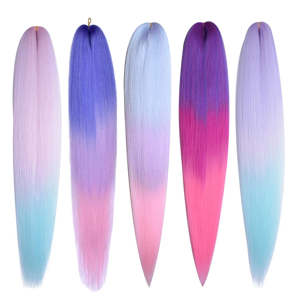 MISS ROLA Synthetic Kanekalon Hair 3 PCS  Jumbo Braids 22 Inches 60g Yaki Straight Hair Extension Pre Stretched Wholesale