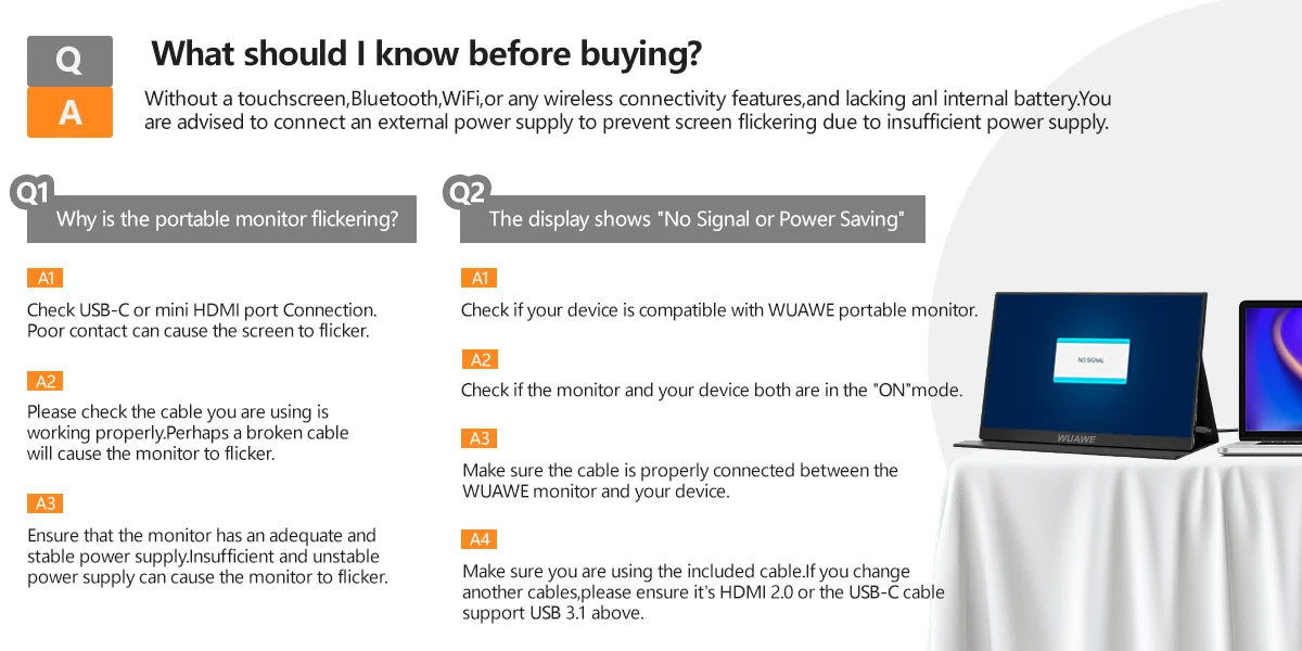 15.6" Portable Monitor — 1080p IPS | 72% NTSC / 100% sRGB | Dual USB-C + mini HDMI | Speakers