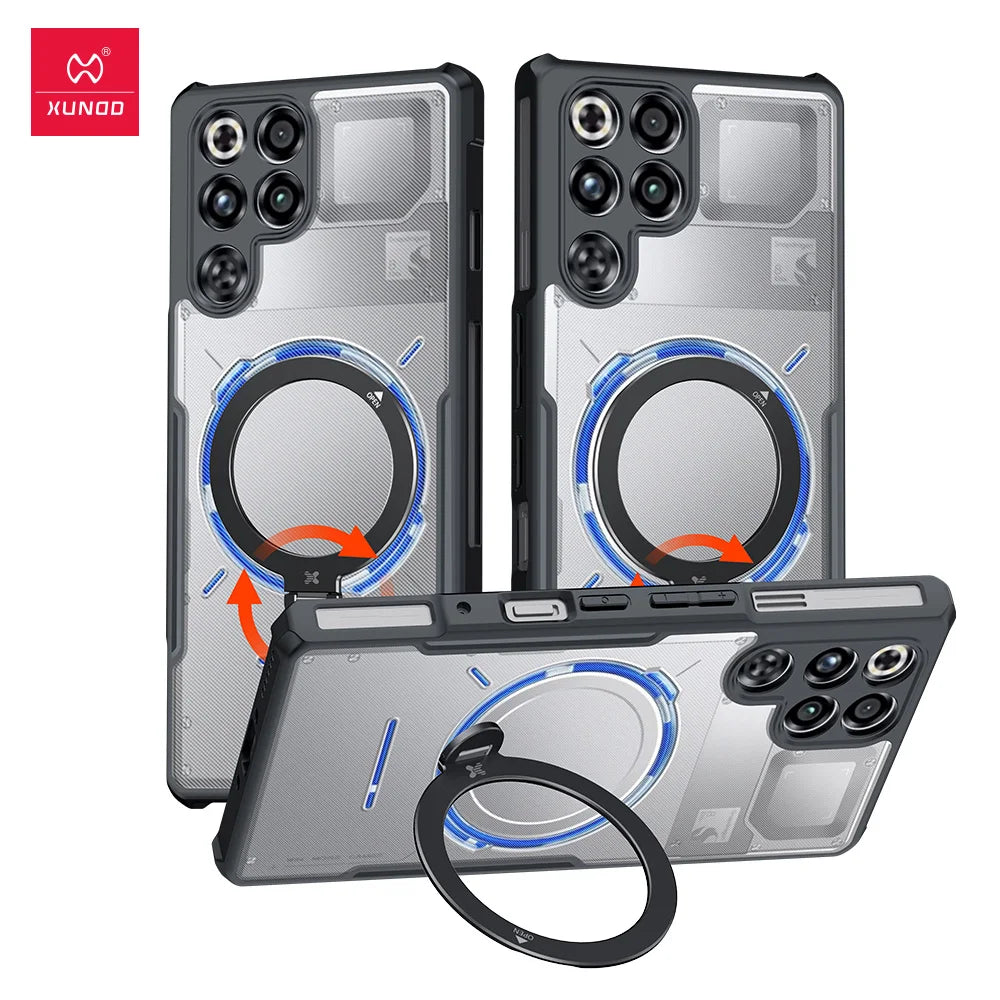 Xundd For Nubia Red Magic 11 Pro RedMagic 11 Pro Plus Case,Airbag Shockproof Shell,Camera Protection,Back Stripe Clear Cover