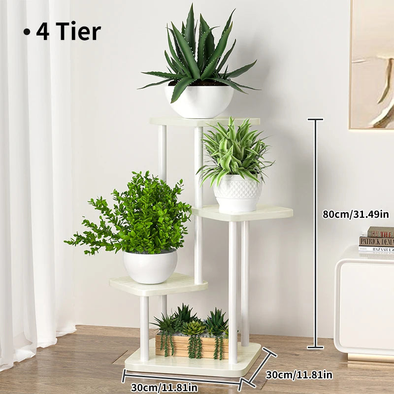 Plant Stand and Flower Stand Wooden Shelf 5/6/8Layers Display Stand Storage Shelf Pot Rack Organizer Shelves Garden Decoration