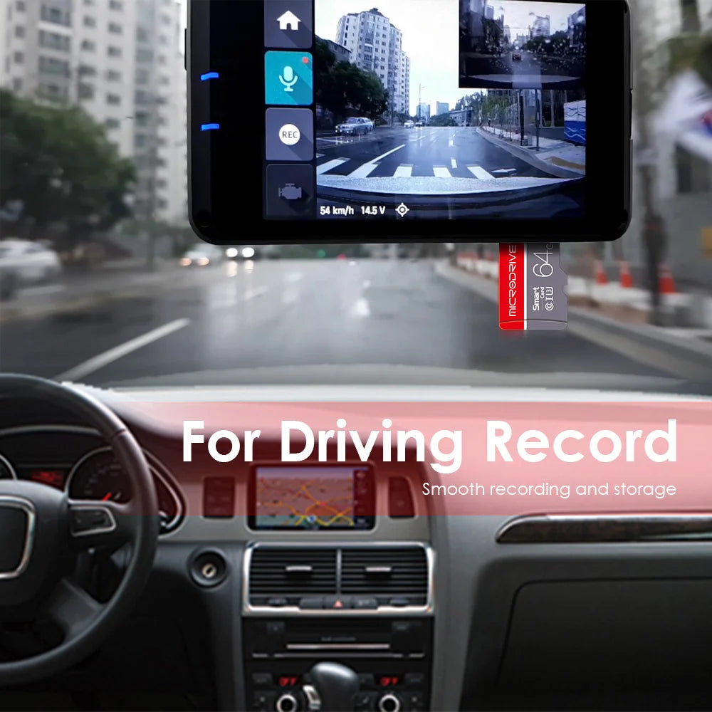 MicroDrive High-Speed microSD Card (16–256GB, C10/A1/U3, V10)