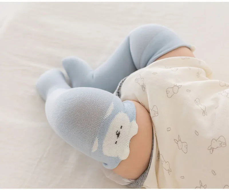 3 Pairs a Lot MILANCEL Spring Baby Stockings 0-3T Cartoon Animal Girls Over-the-Knee Socks Color Blocking Toddler Boys Socks