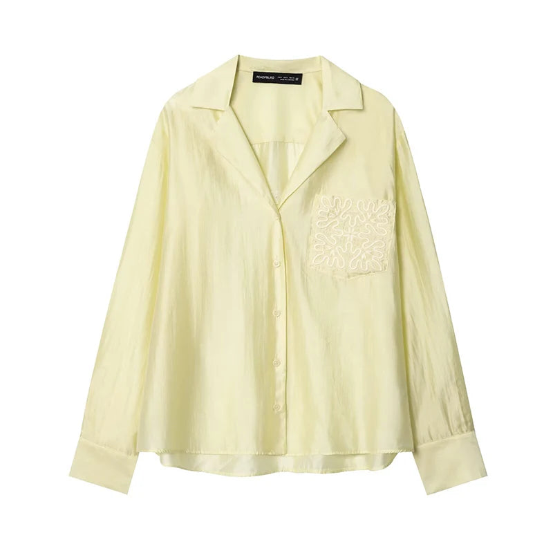 2025 New Women's Autumn Shirts Fashion Loose Elegant Office Shirts Chic Street Comfort Youth Travel Holiday Shirt Tops