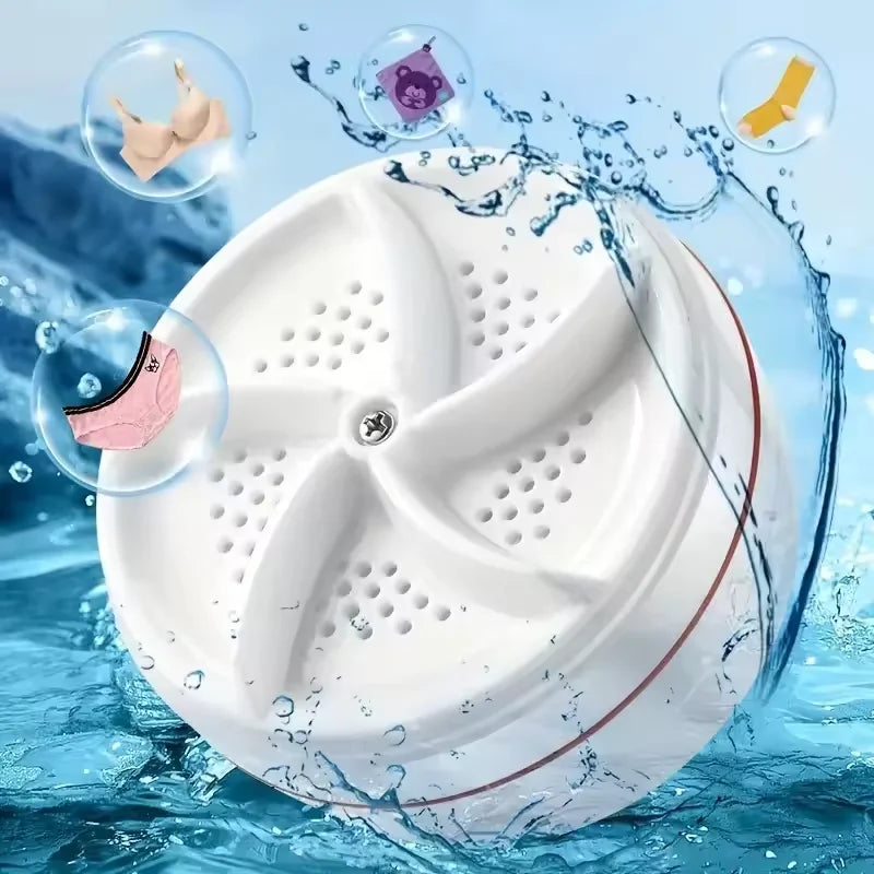 8L Portable Foldable Washing Machine With Drain Hose Full Automatic Mini Laundry Machine For Socks Underwear Travel Camping Dorm
