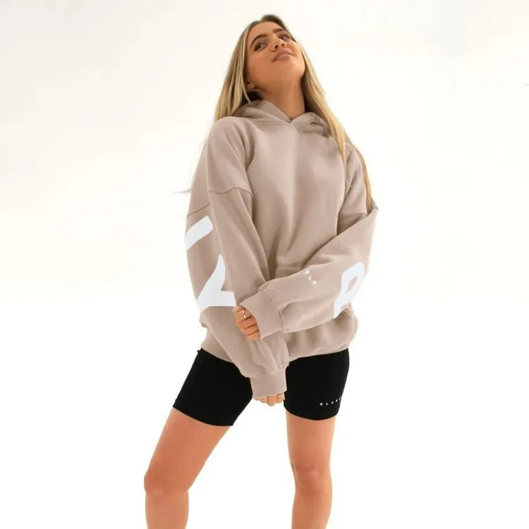 Women’s Printed Pullover Hoodie – Cozy Long Sleeve Sweatshirt